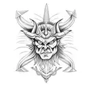 satan tattoo design idea