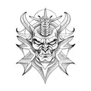 satan tattoo design idea