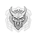 satan tattoo design idea