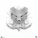 triceps tattoo design idea