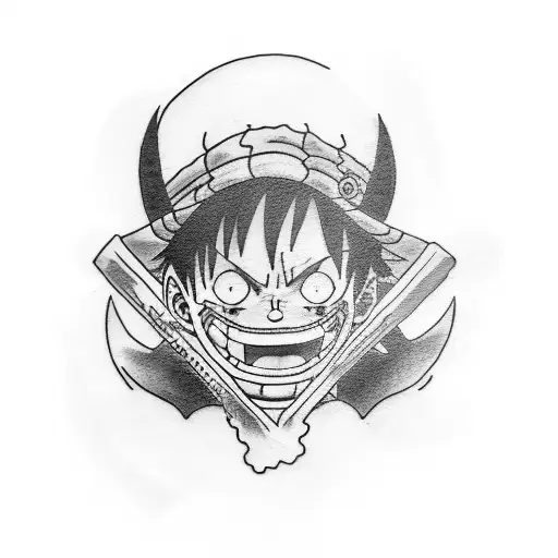 luffy tattoo design idea