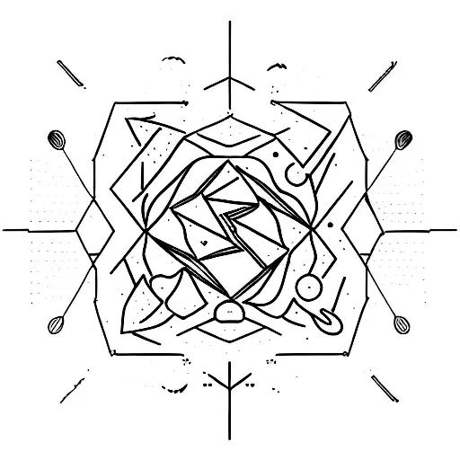 Generate a minimalist tattoo design that encapsulates a person's love for astrophysics, travel, philosophy, Haruki Murak tattoo design idea