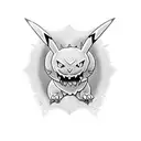 Halloween themed pokemon sleeve  tattoo design idea
