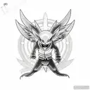 Halloween themed pokemon sleeve  tattoo design idea