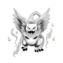 Halloween themed pokemon sleeve  tattoo design idea