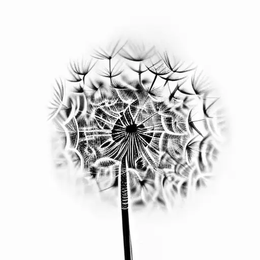 Dandelion tattoo design idea