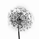 Dandelion tattoo design idea