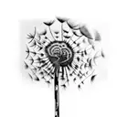 Dandelion tattoo design idea