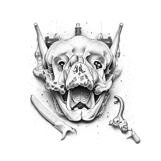 veterinary surgeon, bone, orthopedic,  tattoo design idea