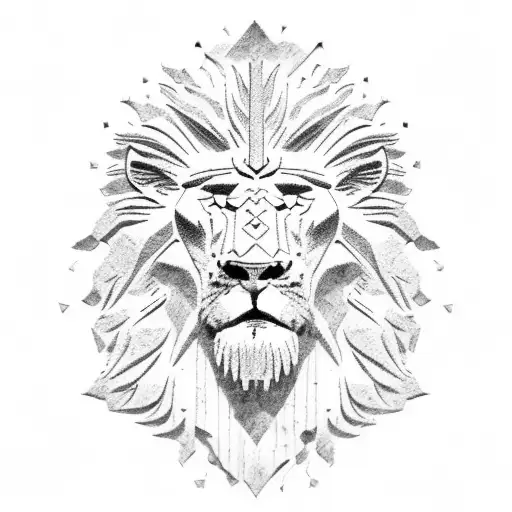 roman empire world map caesar lion  tattoo design idea