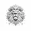 roman empire world map caesar lion  tattoo design idea