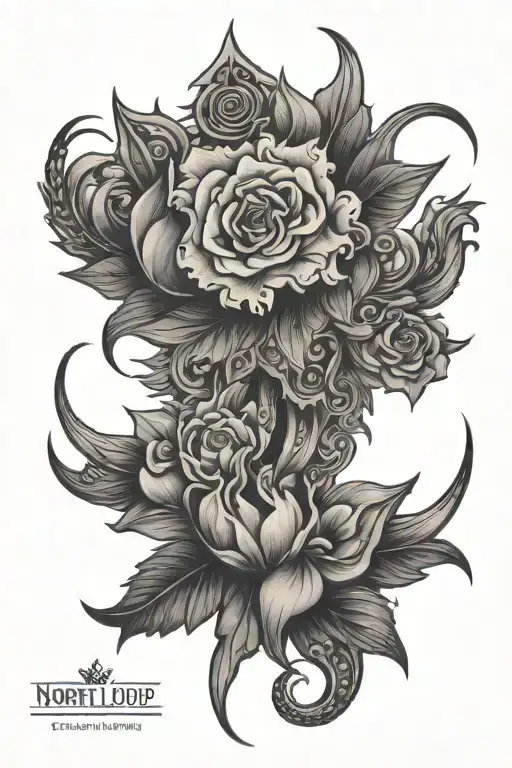 North loop tattoo design idea