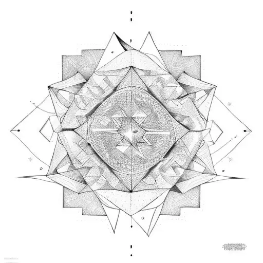 Stars and shadow tattoo design idea
