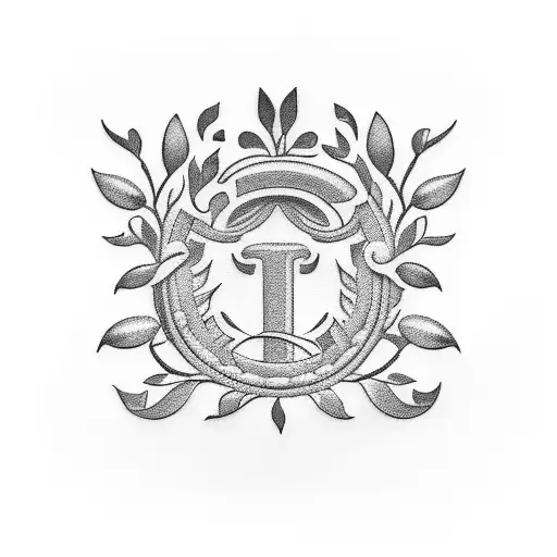 laurel wreath tattoo design idea
