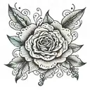 lipstick stain tattoo design idea