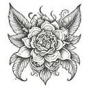 lipstick stain tattoo design idea