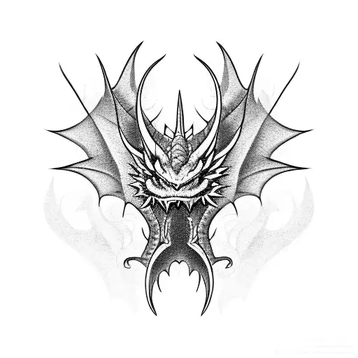 dragon chino tattoo design idea