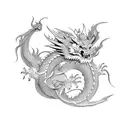 dragon chino tattoo design idea