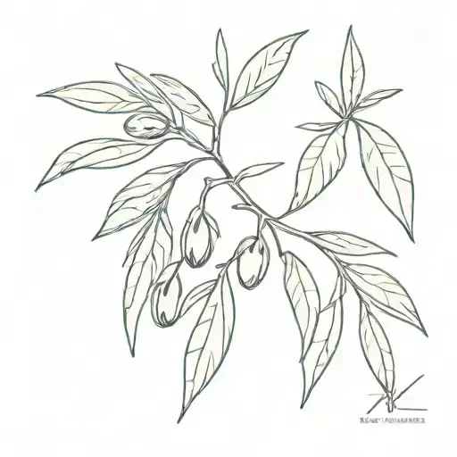 olive branch XXIV VI MMXXII,  tattoo design idea