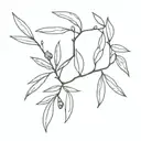 olive branch XXIV VI MMXXII,  tattoo design idea