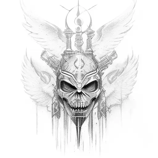 I am wrath, I am a steel! I am the mercy of angels! tattoo design idea