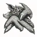 elden ring finger tattoo design idea