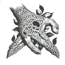 elden ring finger tattoo design idea