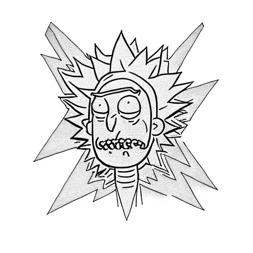 Rick and Morty tattoo design idea