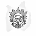 Rick and Morty tattoo design idea