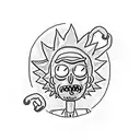 Rick and Morty tattoo design idea