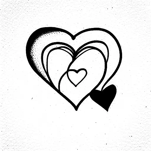 heart J tattoo design idea