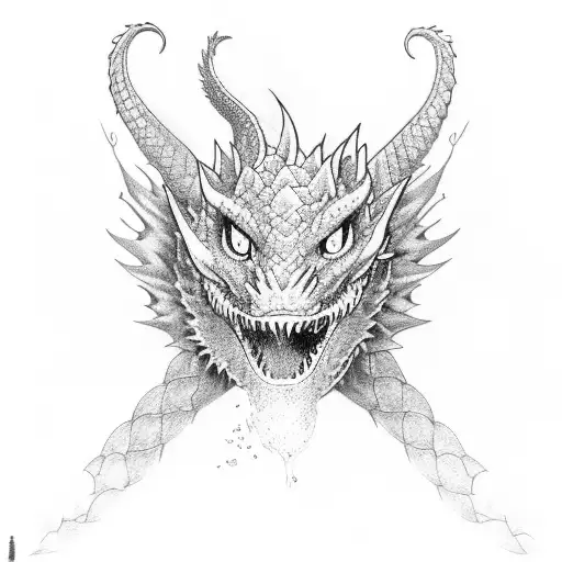 full left arm sleeve up to behind left ear dragon with fire tattoo design idea
