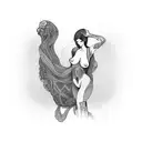 nude wife tattoo design idea