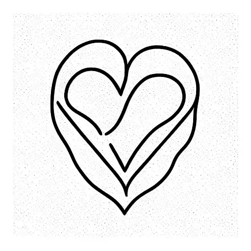 3 heart beats tattoo design idea