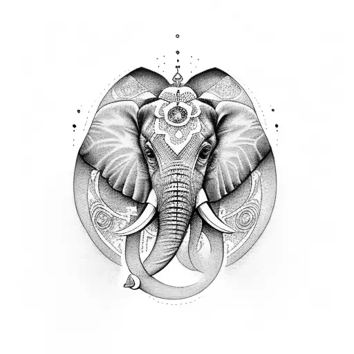 A recent tattoo I did elephant infinity symbol. | Elephant tattoo, Elephant  tattoos, Elephant tattoo design