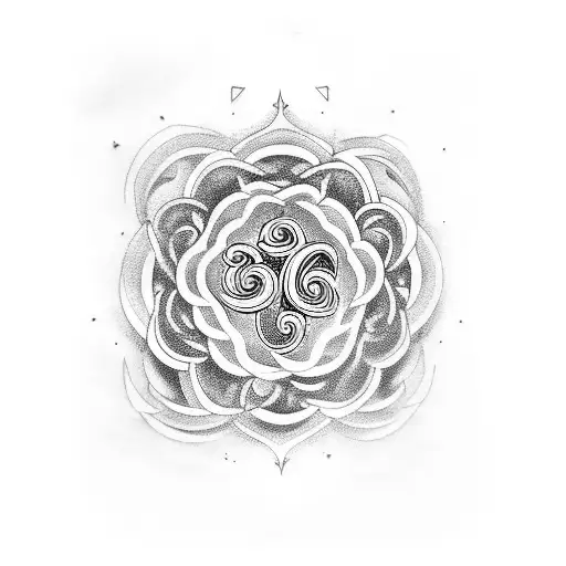 om mani pade hum tattoo design idea