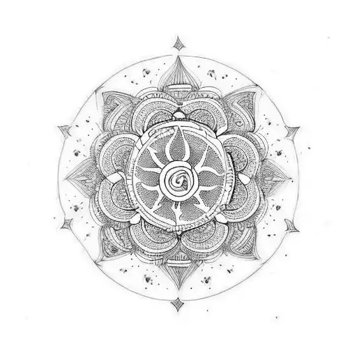 om mani pade hum tattoo design idea