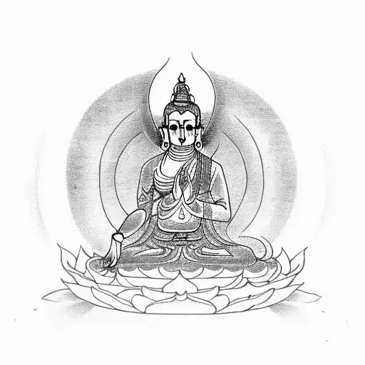 om mani padme hum tattoo design idea