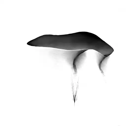 dune with waves tattoo design idea