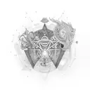 serotonin compound with the word "always" tattoo design idea