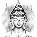 Buddha tattoo design idea