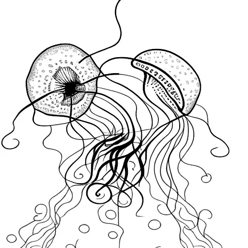 Squigle-jelly Temporary Tattoo ocean Jellyfish - Etsy India
