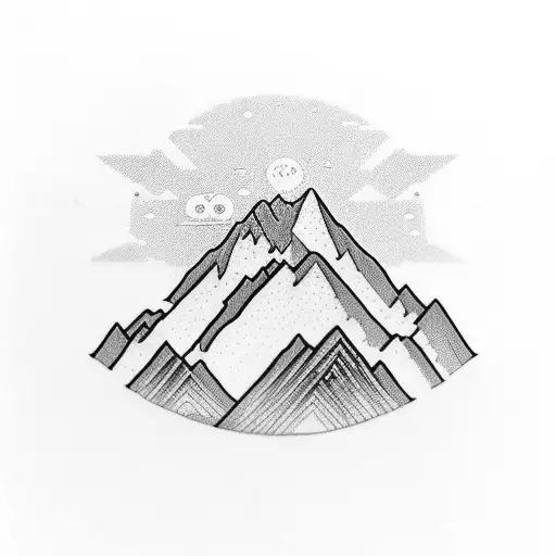 a leg sleeve that features a bald head that exposes a range of thoughts such as mountains, travel, oceans, family tattoo design idea