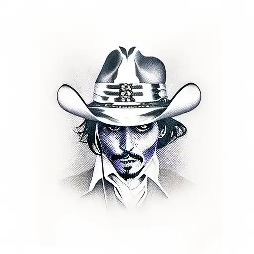 johnny depp sombrerero loco tattoo design idea