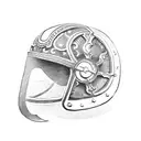 roman helmet tattoo design idea