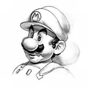 Super Mario tattoo design idea
