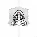 Super Mario tattoo design idea