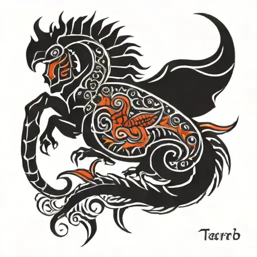 scorpio and taurus horoscope tattoo tribal  tattoo design idea
