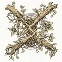 Make a right forearm tattoo of a poison tree and the number 999 going vertically down tattoo design idea