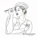 Vietnam Ben Thanh Market tattoo design idea